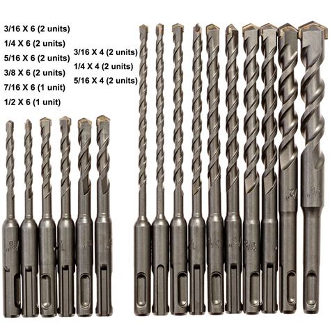 types of rotary hammer bits